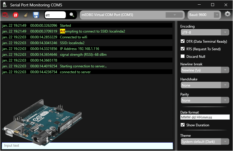 Serial Port Monitoring application